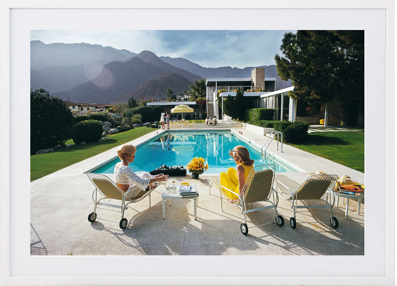 Poolside Pairs - 965 x 1440, White image
