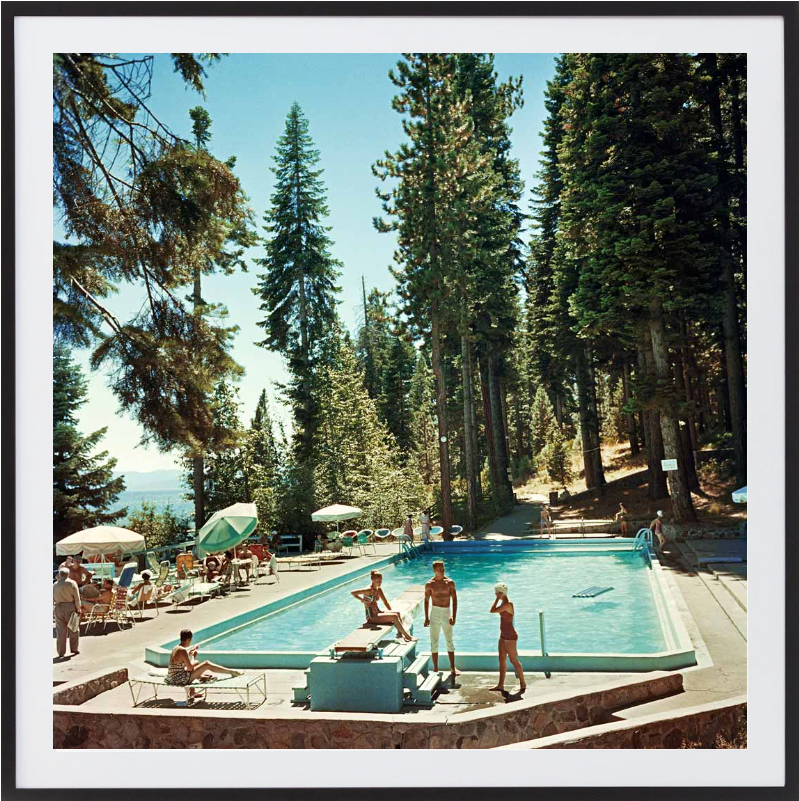 Pool At Lake Tahoe - 710 x 710, Black image