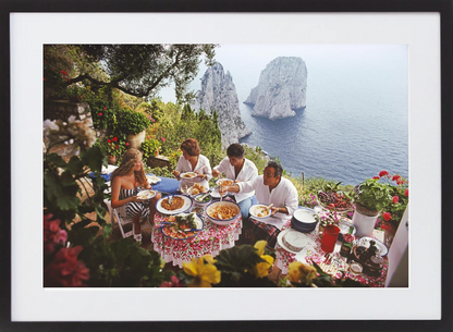 Dining Al Fresco On Capri - 490 x 730, Black image