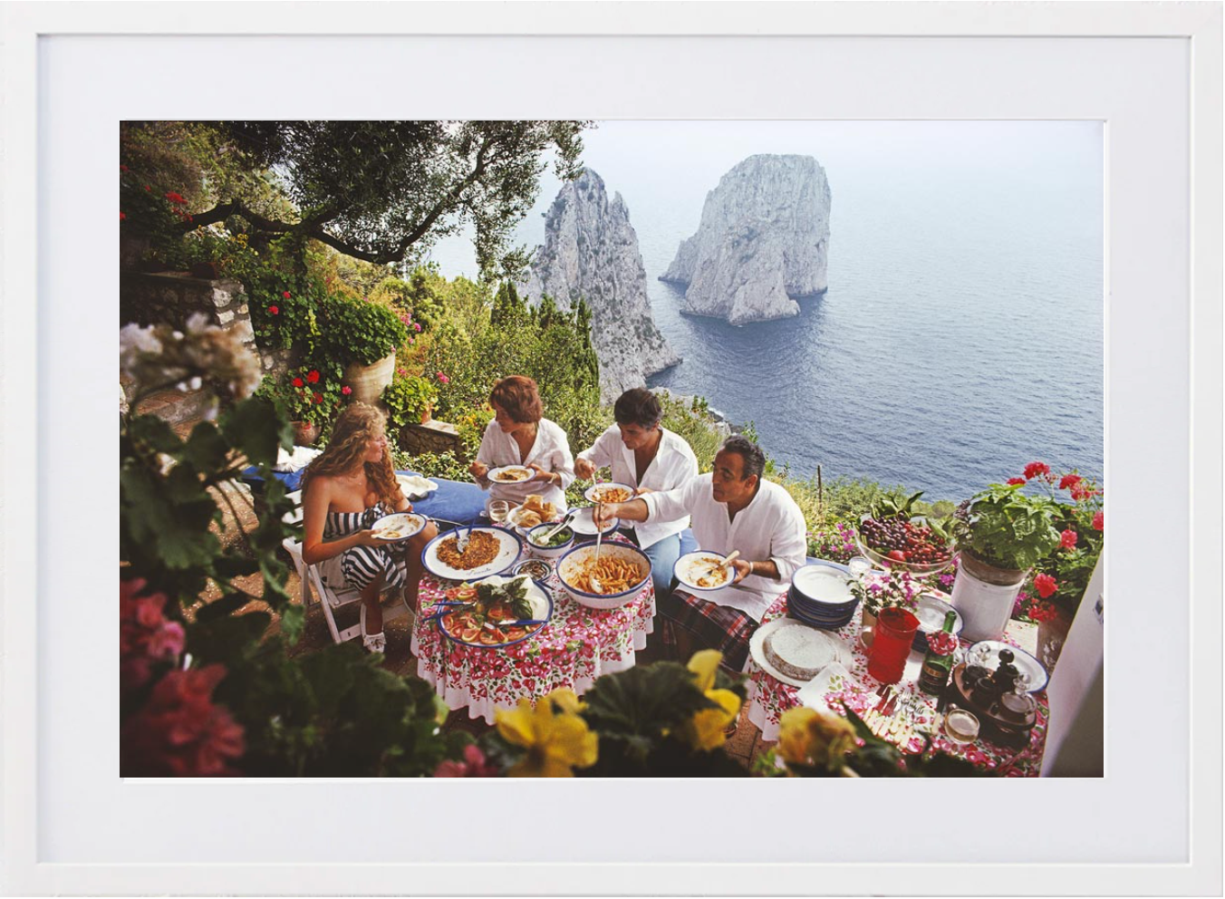 Dining Al Fresco On Capri - 490 x 730, White image