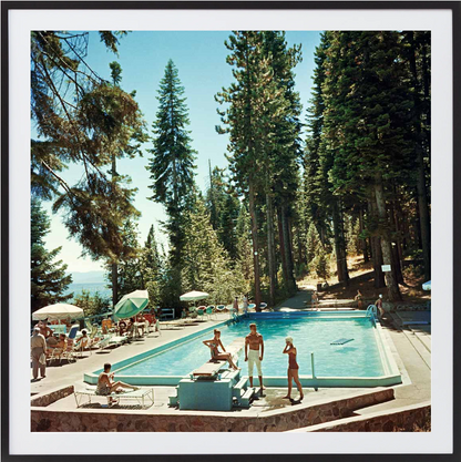 Pool At Lake Tahoe - 380 x 380, Black image